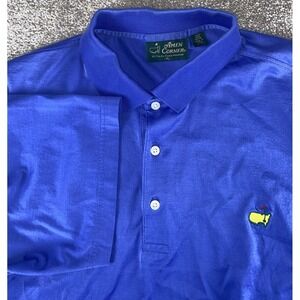 Masters Tech Amen Corner 60s Double Ply Pima Cotton Polo Shirt Mens XL Golf Wick